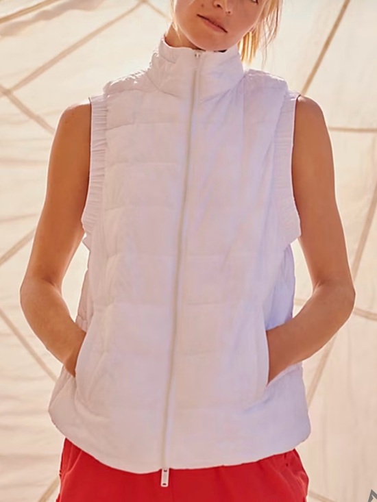 free people movement Jackets & Blazers - Free People Movement Piper Packable Puffer Vest Women’s Medium White Lightweight